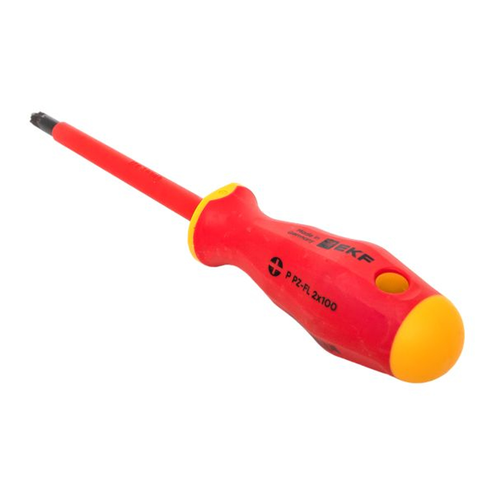 Отвертка Professional PZ-FL2x100 мм VDE 1000В EKF