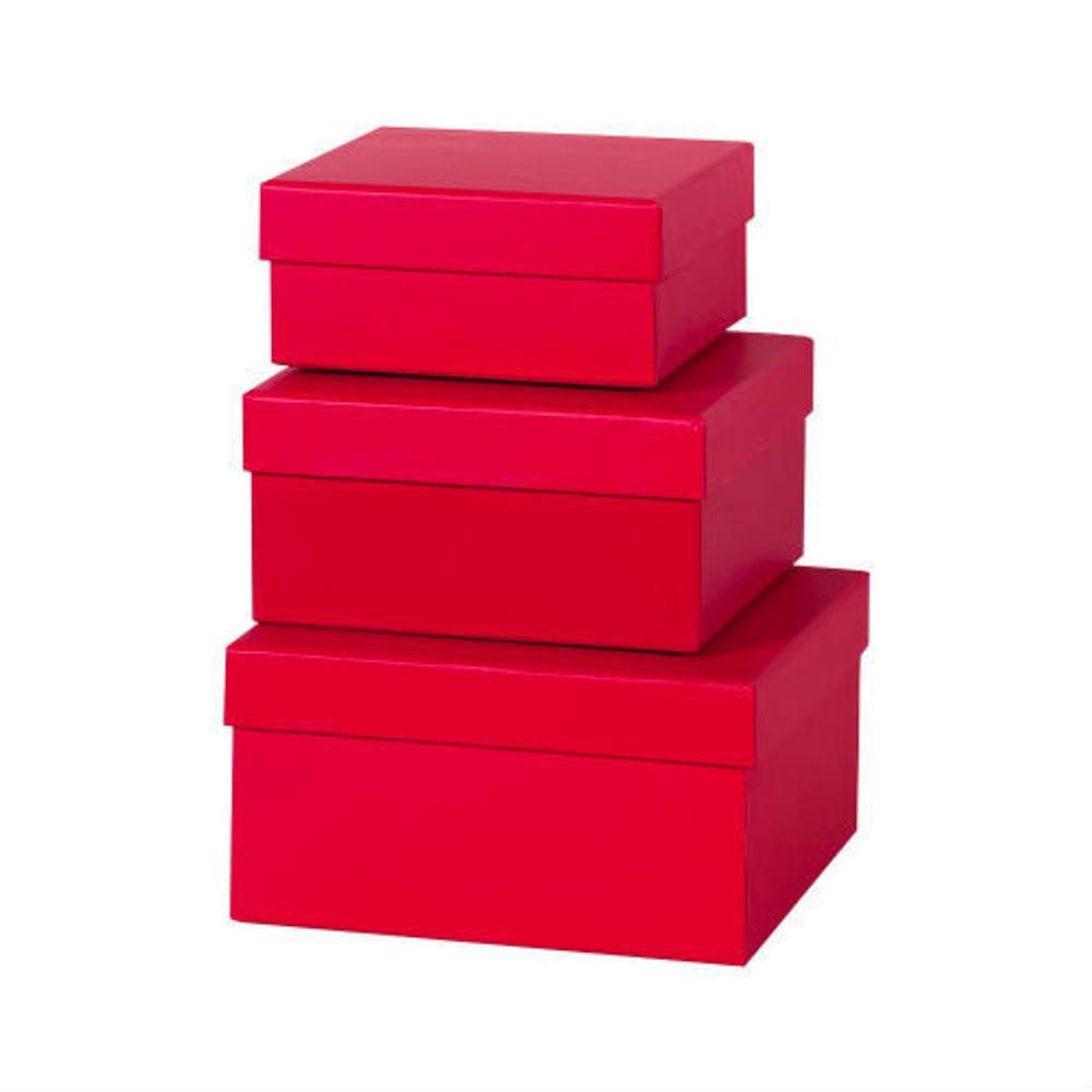 Коробка подарочная &quot;Куб&quot; красная