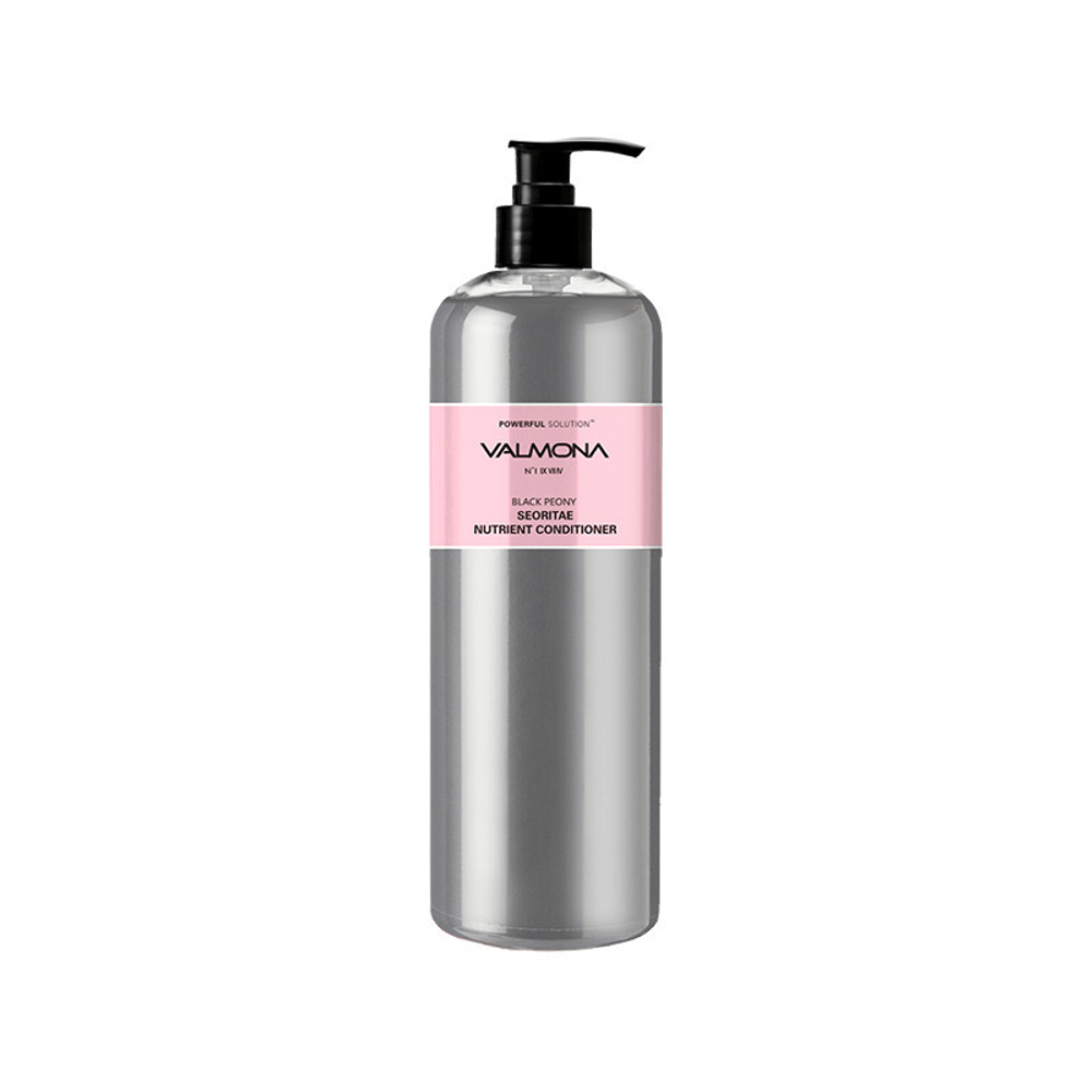 [Valmona] Black Peony Seoritae Nutrient Conditioner - Кондиционер для волос Черный Пион/Бобы, 480 мл