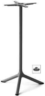 Стол ламинированный барный Scab Design Tripe, антрацит, кортен