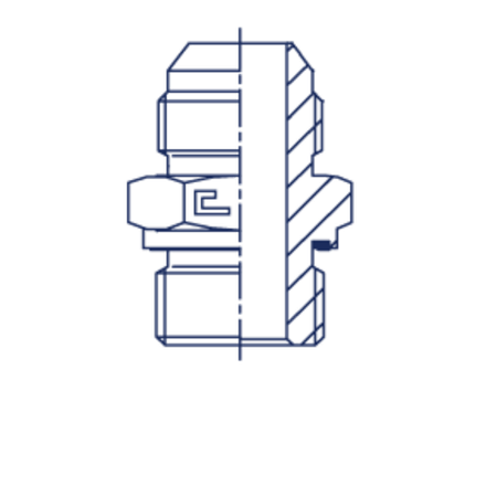 Штуцер FE JIC 7/8" BSP 1/2"