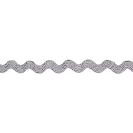 Тесьма отделочная  "ЗИГ-ЗАГ", 5 мм, цв.018 св.серый