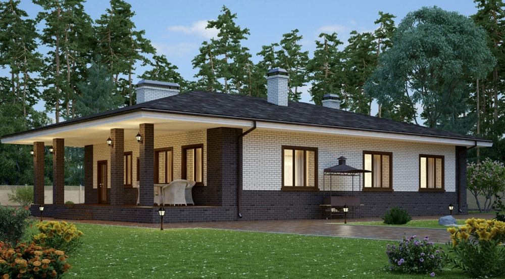 Проект Дома Классика 153 кв. м одноэтажный К-34