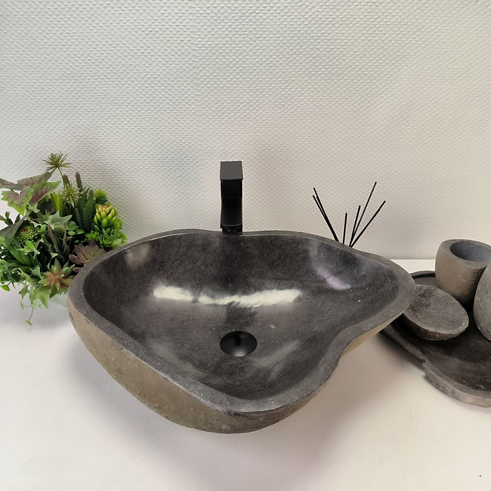 Раковина из речного камня RS-62788 (60*48*15) 57
