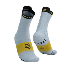 Теннисные носки Compressport Pro Racing v4.0 Trail 1P - grey dawn/ceylon yellow