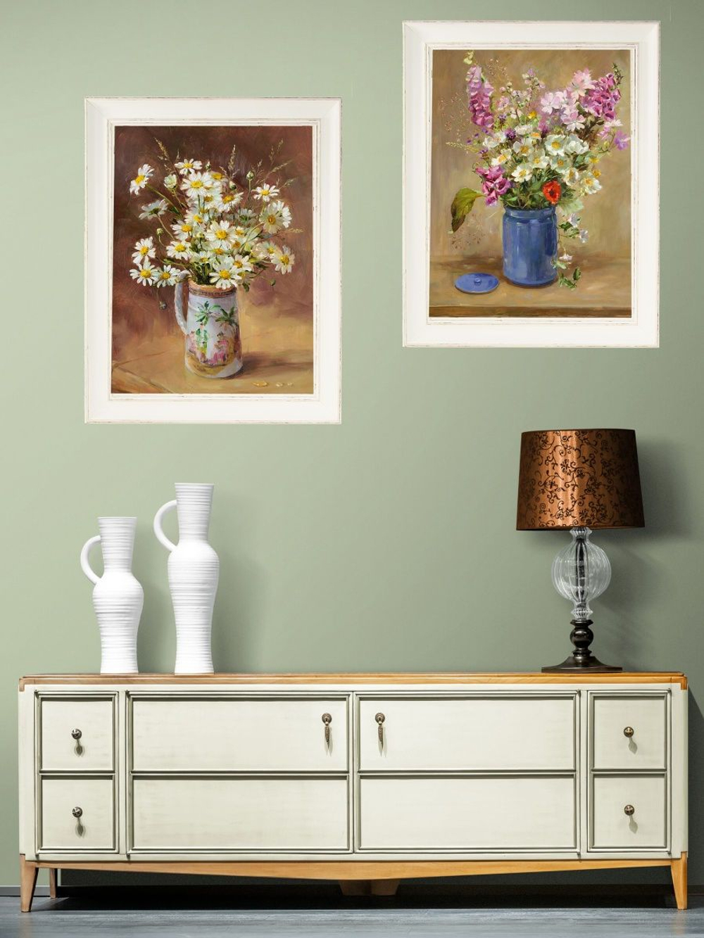 Картина на стену для интерьера на холсте в раме 38*48 см