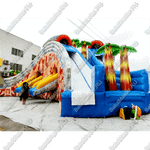 Надувная водная горка «Тропический драйв» 16*9*6 м