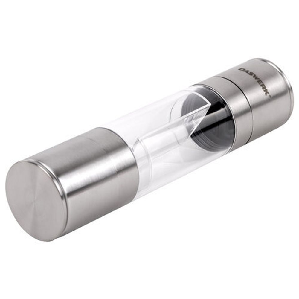 Механическая мельница для соли и перца 2 в 1, 4 уровня помола, нержавеющая сталь, DASWERK, 456627