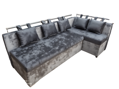 Кухонный уголок со спальным местом тёмно-серый