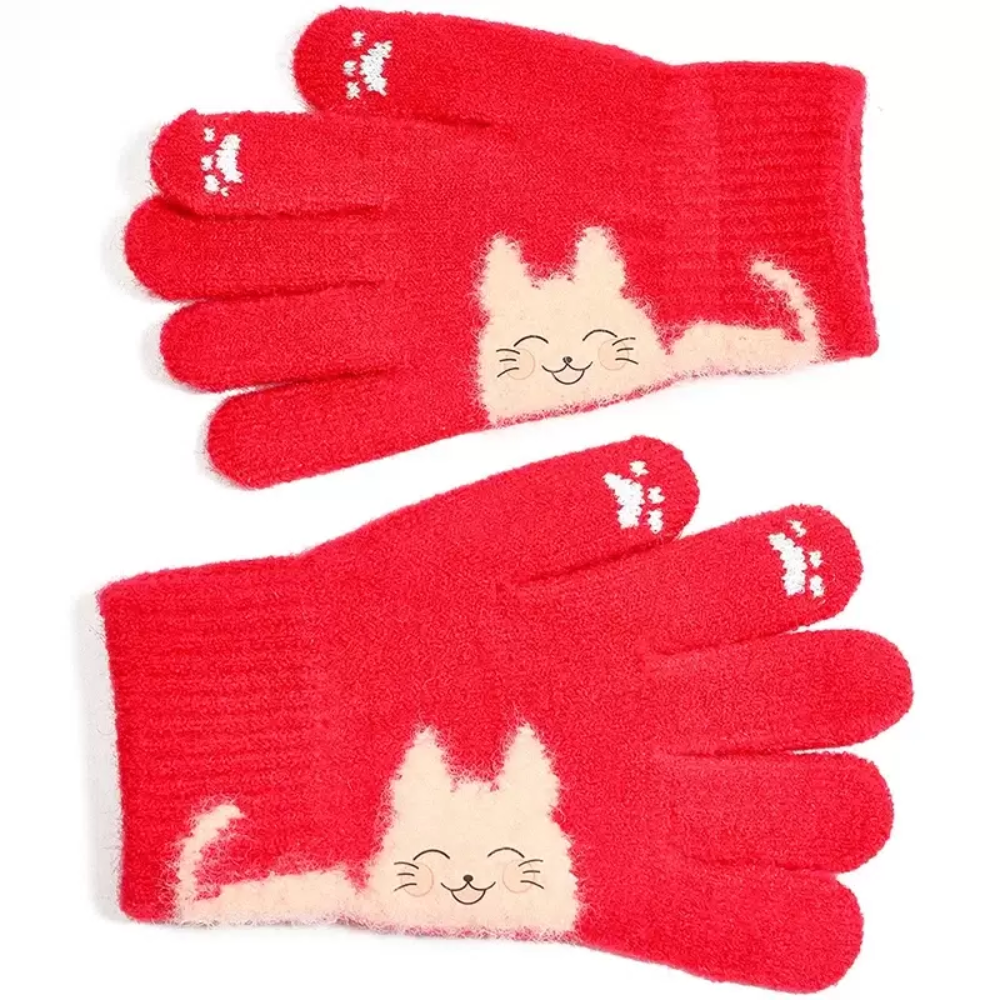 Перчатки детские ЛиНа с котенком