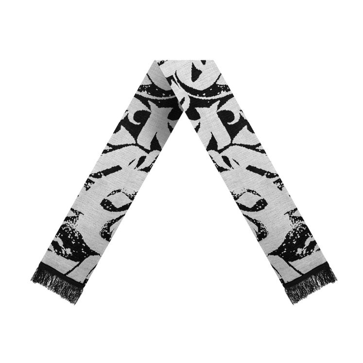 Шарф двусторонний ТАЙНА ЗУКО, черный/белый