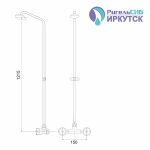 Душевая система стационарный 1/2 рез Иркутск СТАЦ-М2