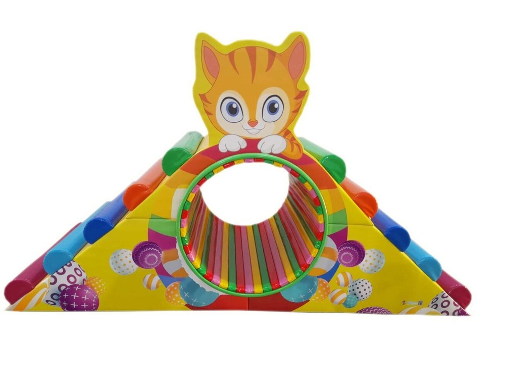 Веселое колесо "Пушок" (120х270х160 см) с механическим приводом