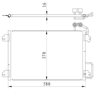 Kular - 76319-KLR - Condenser, air conditioning