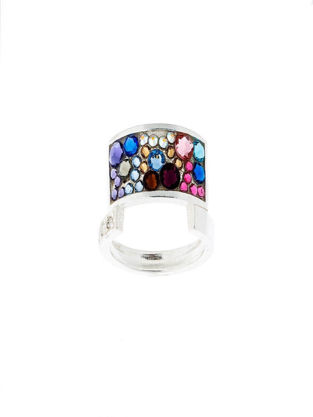 "Кобра" кольцо в серебряном покрытии из коллекции "Kaleidoscope" от Jenavi