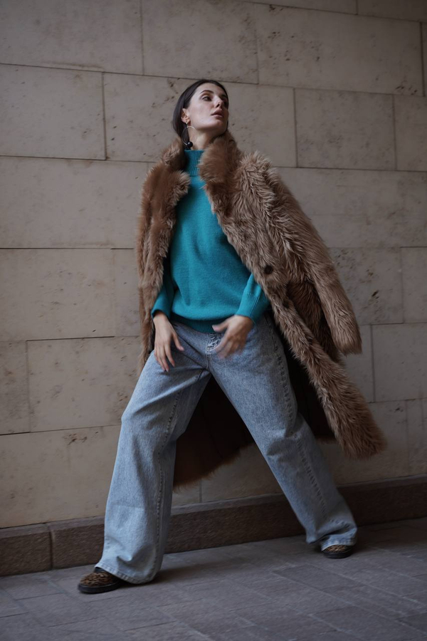 BERIBEGI BOX: длинная дубленка + кожаный тренч