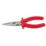 17193 Длинногубцы (тонкогубцы) Econom, 180 мм, прямые шлифованные, пластмассовые рукоятки Matrix