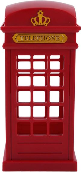 Конструктор из картона. Telephone box with lamp