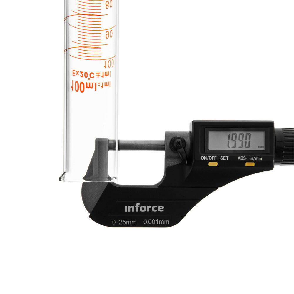 Цилиндр мерный стеклянный с носиком, 100 мл, на круглом стеклянном основании