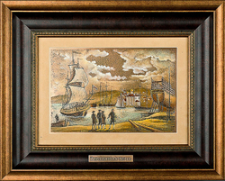 Гравюра "История Российского флота"