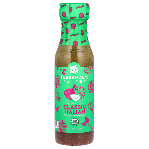 Tessemae's, Pantry, органическая заправка и маринад, классический итальянский, 296 мл (10 жидк. унц.)