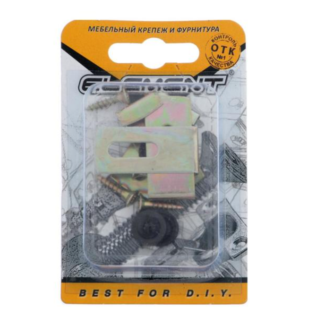 КРЕПЛЕНИЕ ДЛЯ ЗЕРКАЛА (НАБОР) (ЖЕЛТЫЙ ЦИНК 1 ШТ)