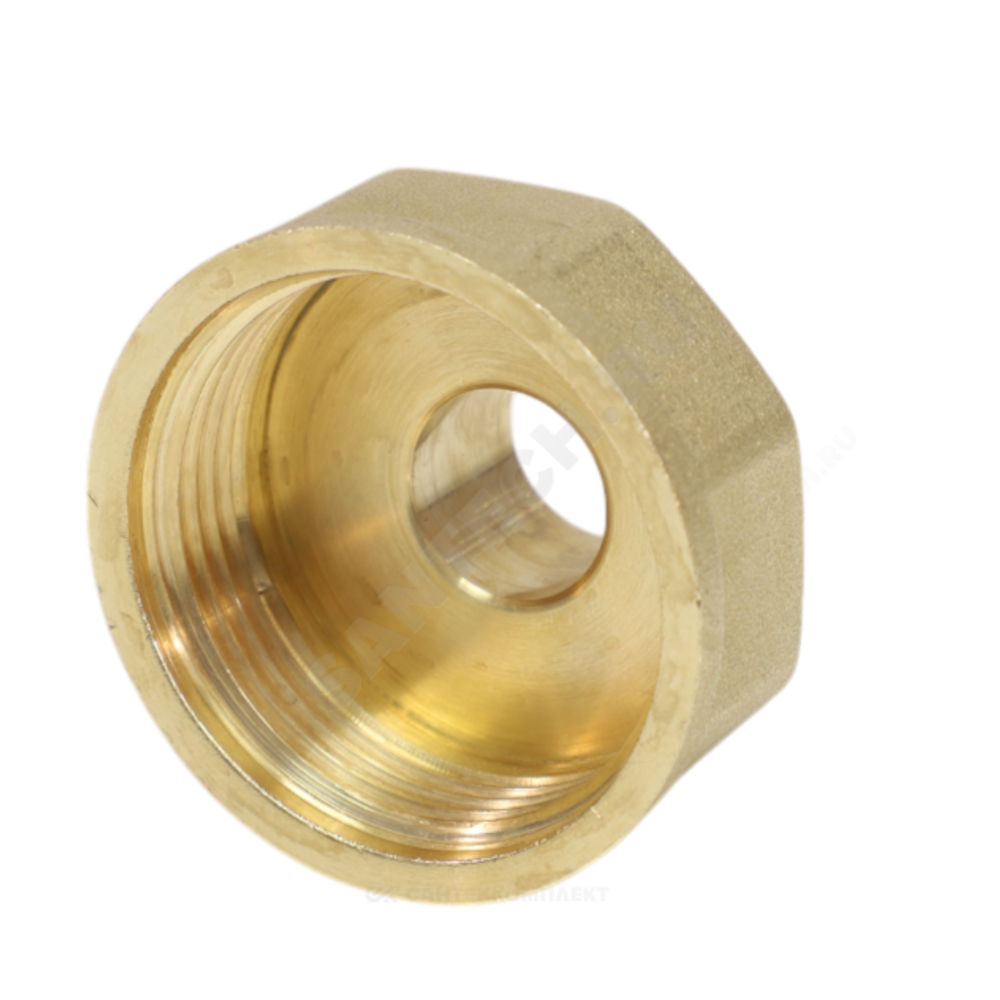 Переход латунь Ду 15х8 (1/2"х1/4") ВР/НР VALFEX VF.592.L.012.014