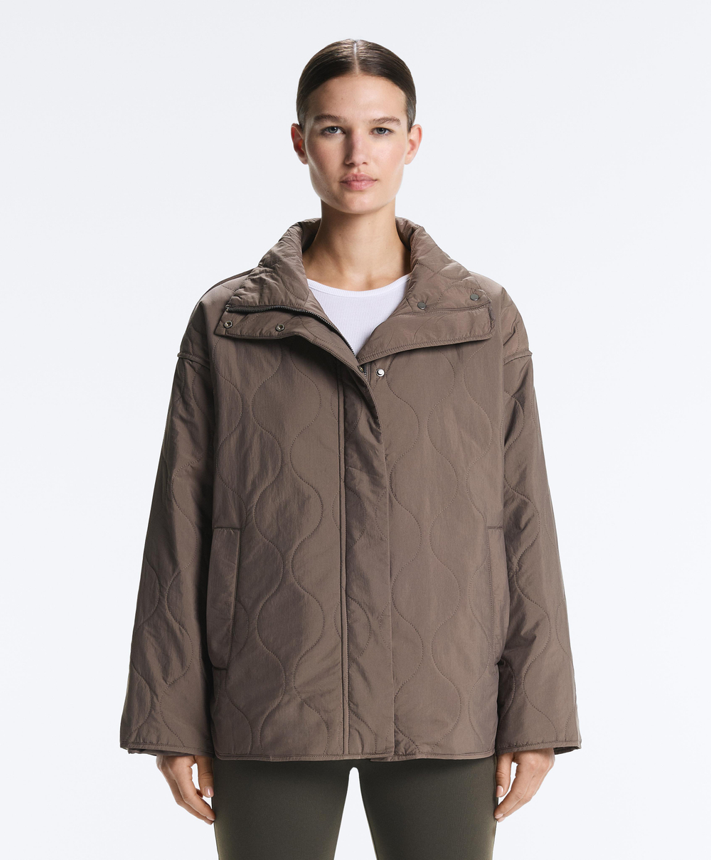 Oysho Утепленная водоотталкивающая куртка FELLEX® AEROGEL, линялый фиолетовый