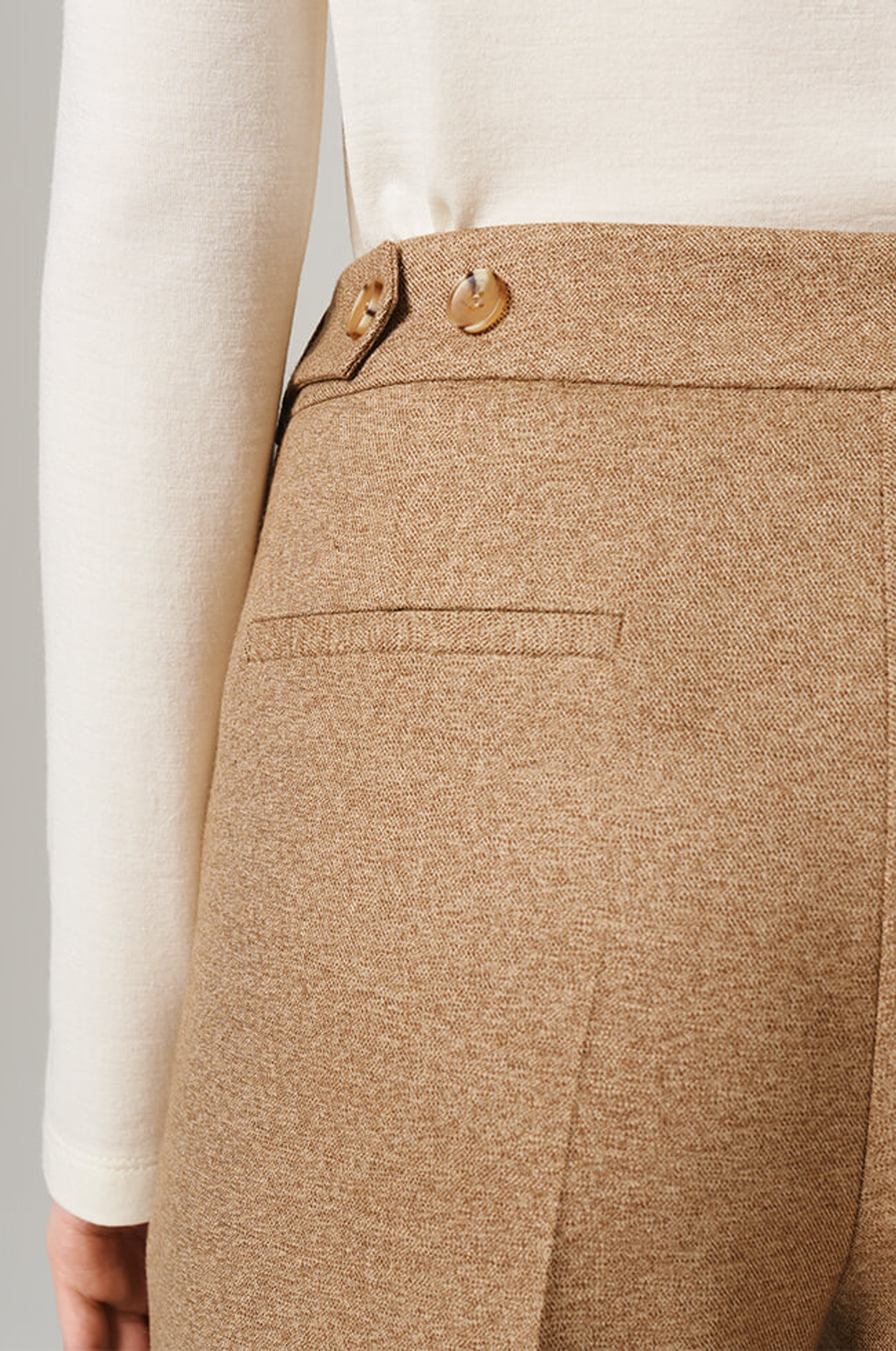 31079 Брюки женские (кофейно-бежевый)