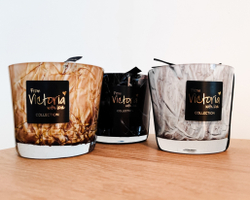 Свеча ароматическая 1.8кг Victoria with Love Marbel brown