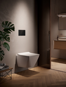 Панель смыва TECEspring Square черный (акрил)