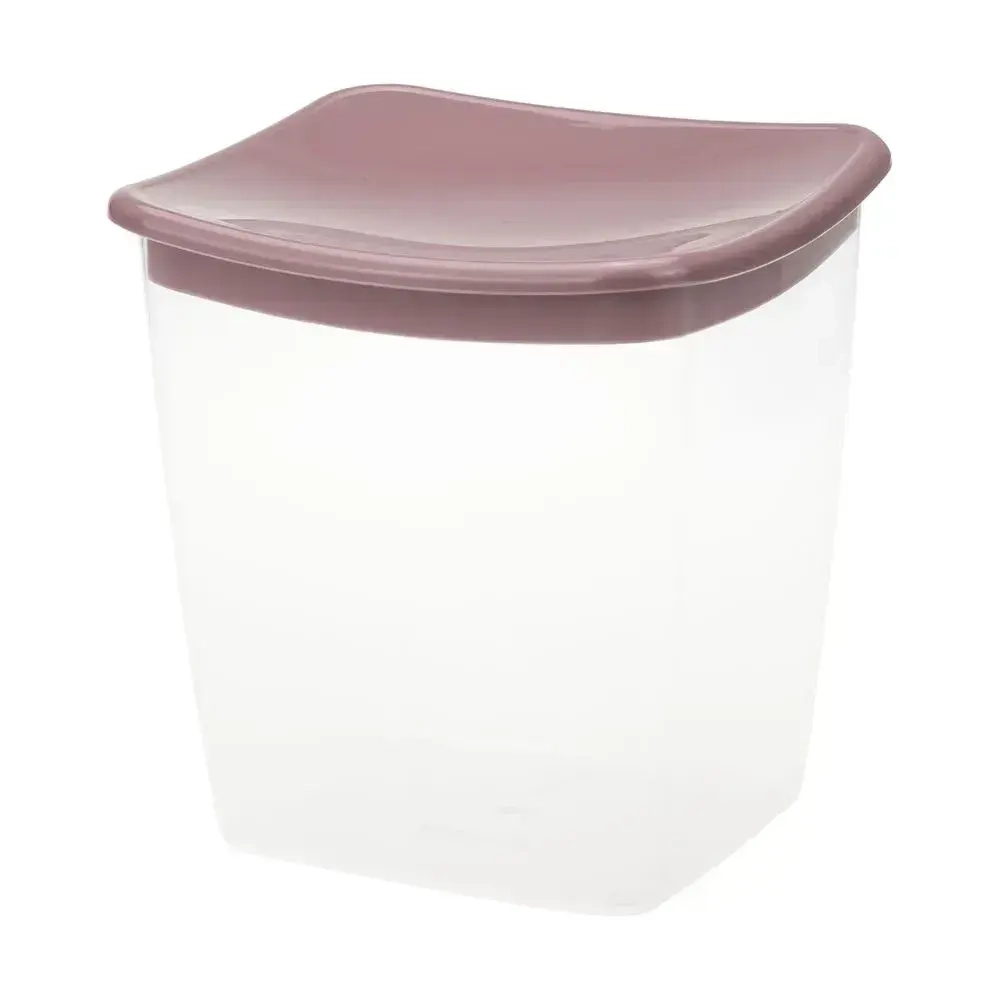 Емкость для сыпучих продуктов квадратная 1л ягодный