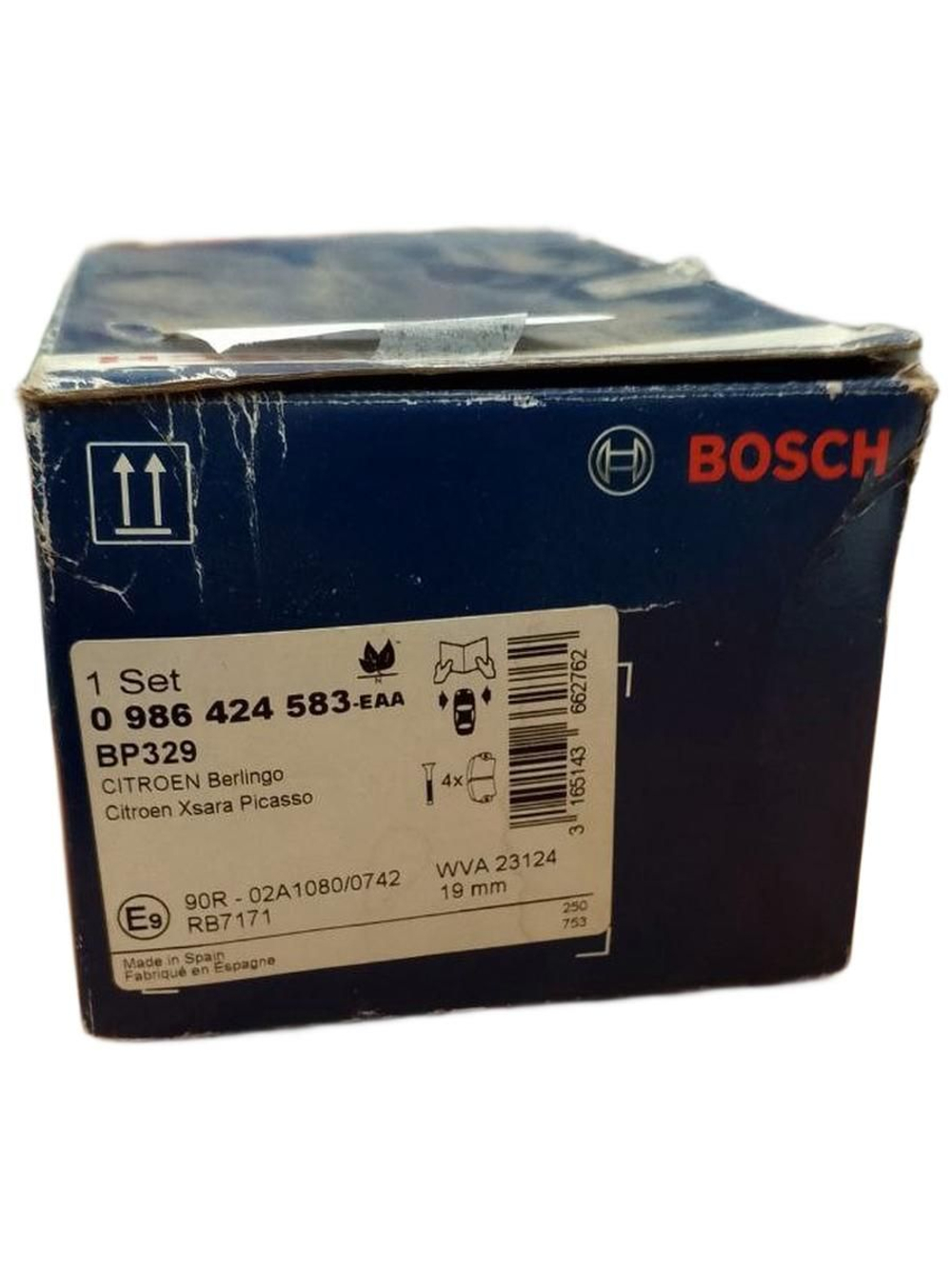 Колодки тормозные дисковые Bosch