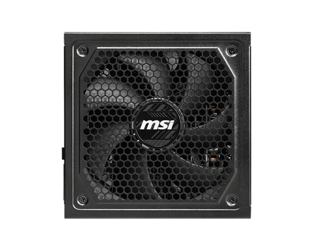 Блок питания MSI 1250W, MAG A1250GL PCIE5, Full Modular, ATX, 80+ GOLD, КПД >90%, Fan 135mm, Черный