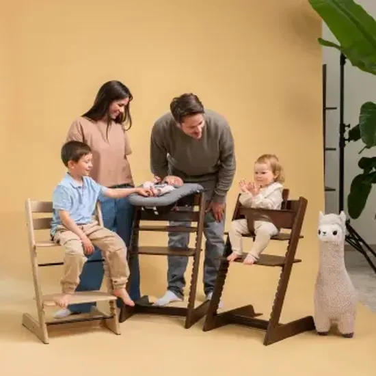 Стульчик для кормления STOKKE Tripp Trapp комплект 4 в 1 (Warm Brown Oak)