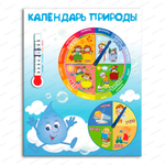 Игровой стенд Календарь природы Капелька с термометром 293