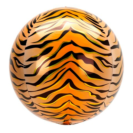 3D сфера 22" анималистика тигр, 1 шт. В47
