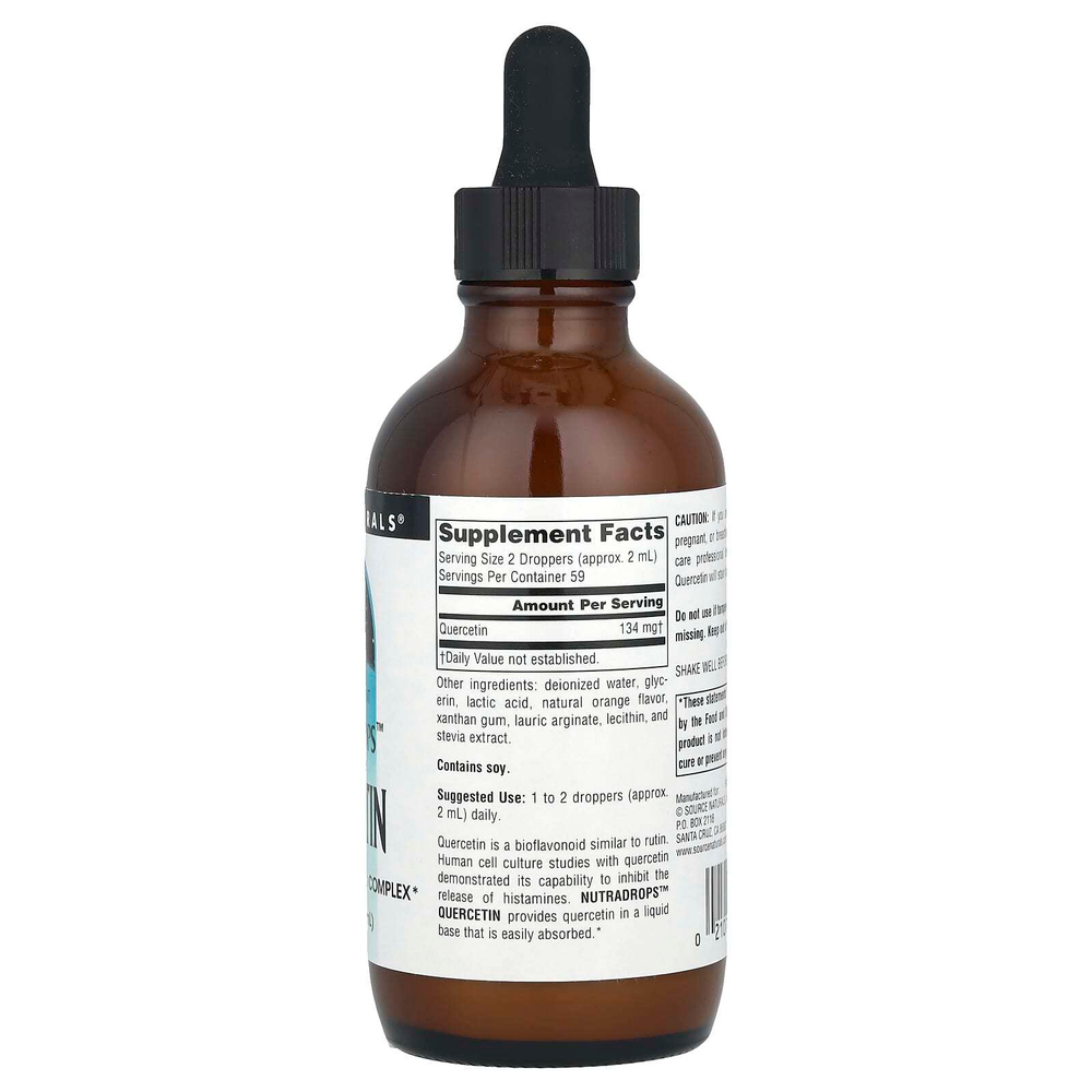 Source Naturals, Кверцетин NutraDrops, 4 жидких унции (118,28 мл)