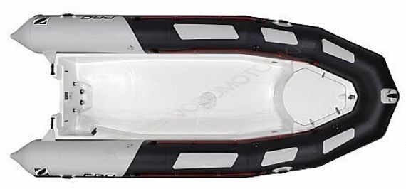 Лодка надувная ZODIAC PRO 550 TOURING ПВХ ( черно-серые баллоны, белый корпус )
