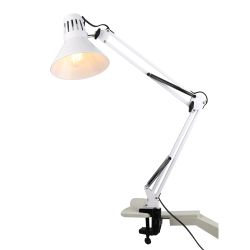 Настольный светильник ЭРА N-121-E27-40W-W на струбцине белый