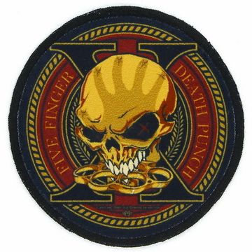 Нашивка Five Finger Death Punch круглая (886)
