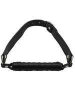 Кляп-палка в кожаной оплётке (Цвет: черный)