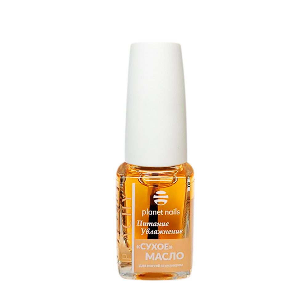 Planet nails Сухое масло PEACHY, 10мл