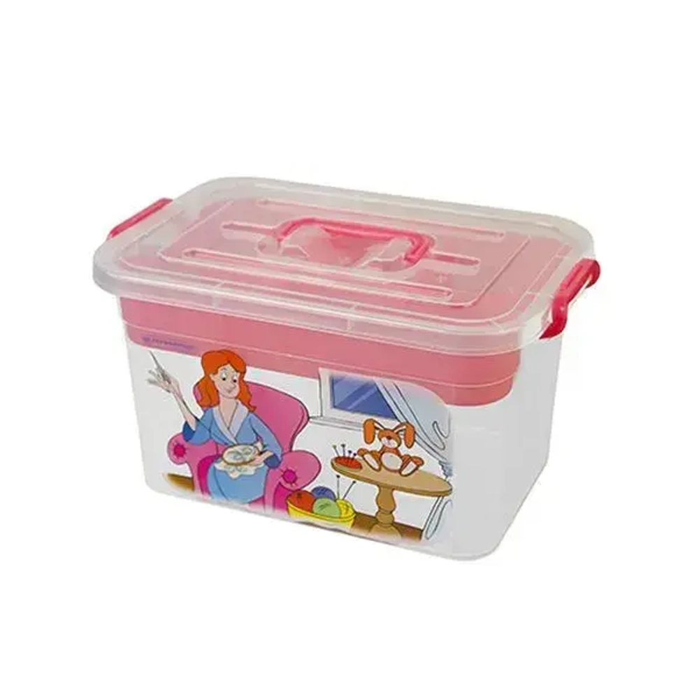 Контейнер для хранения с вкладышем 'РУКОДЕЛИЕ' 10л