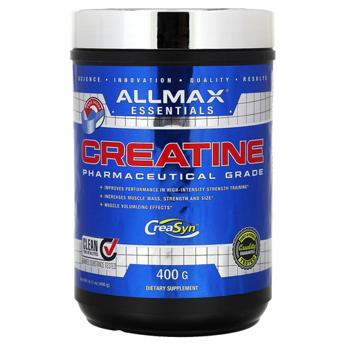 ALLMAX, креатин, фармацевтическая степень чистоты, с нейтральным вкусом, 400 г (14,11 унции)