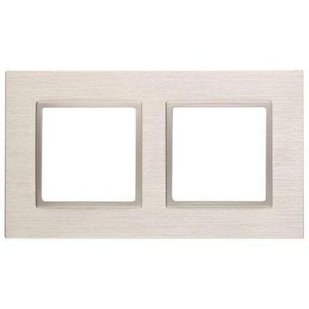 Рамка 2-м 14-5202-04 металл Elegance шампань+шампань ЭРА Б0034548