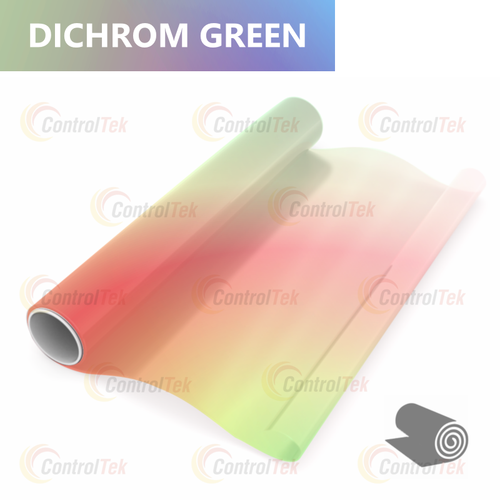 Дихроичная пленка DICHROM GREEN ControlTek, рулон (размер 1,38x30м.)