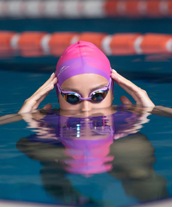 Шапочка для плавания Relast Pink/Purple, силикон