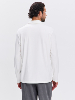 Повседневный базовый лонгслив поло