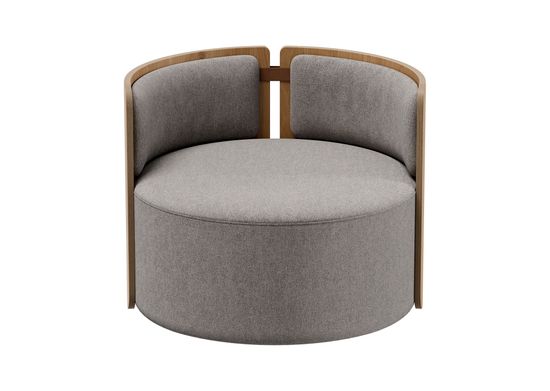 Кресло крутящееся Lagom 800 (капучино твид, натуральный дуб)